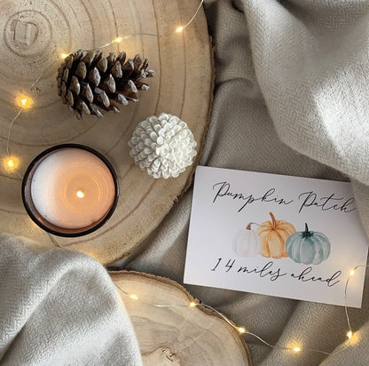 Pumpkin Patch Ahead New Autumn Seasonal Landscape Wall Home Decor Print