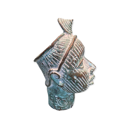 Benin Bronze Head - (55.1)