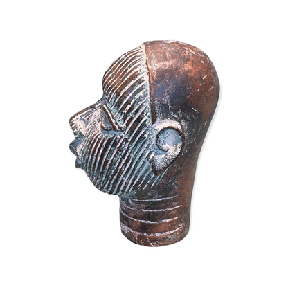 Benin Bronze Head - (55.02)