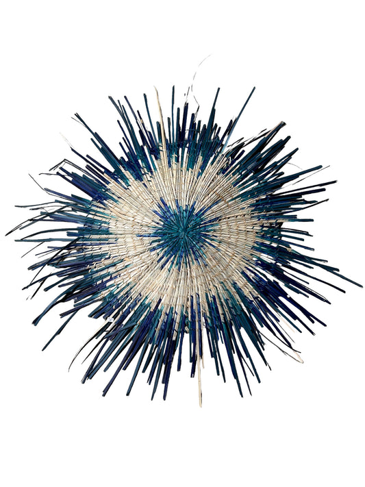 Malawi Sun Wall basket - blue 55cm