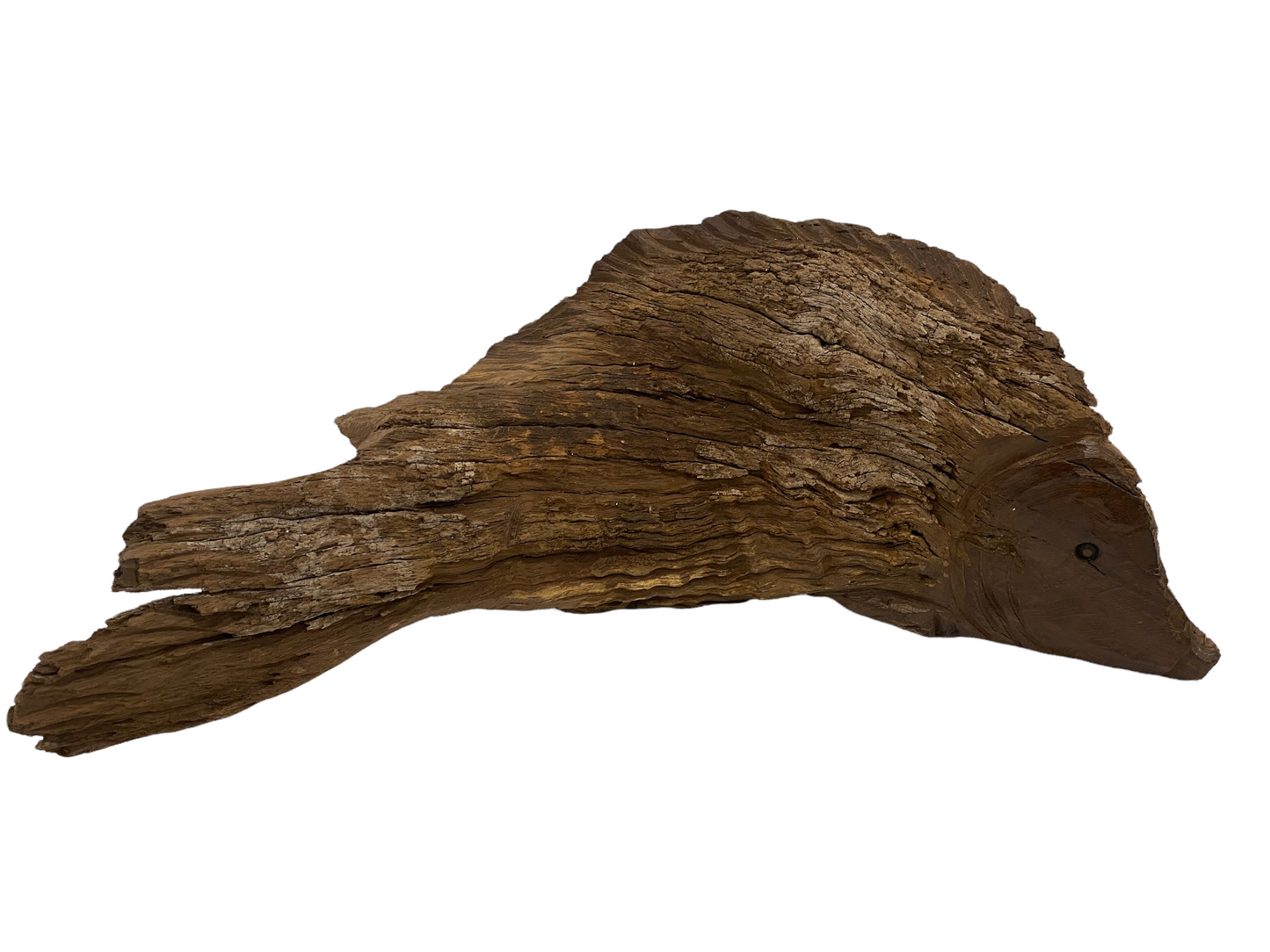 Driftwood Hand Carved Fish - (1304)