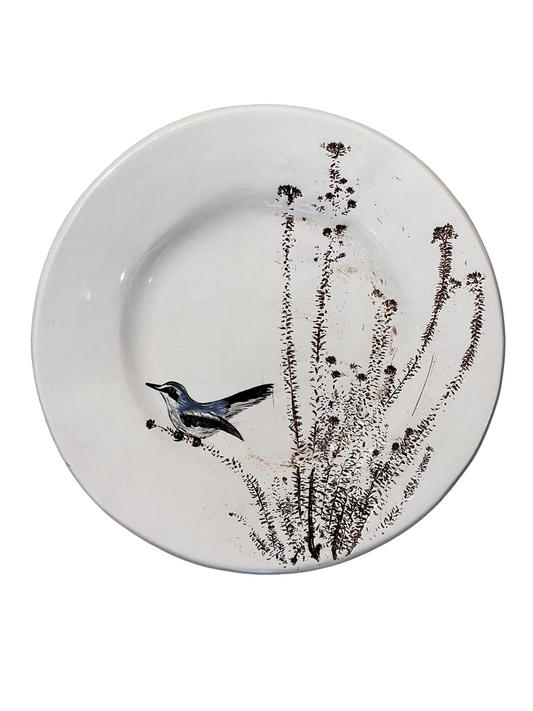 Fynbos & Bird ceramic plate