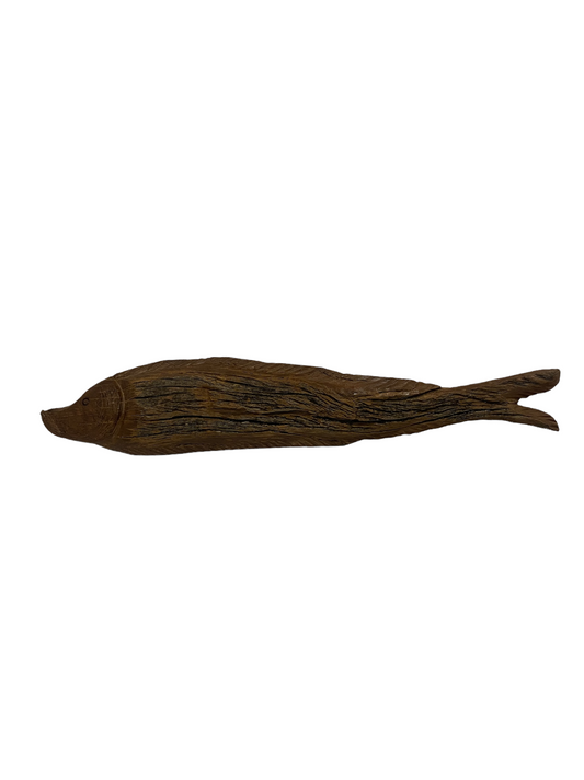 Driftwood Hand Carved Fish - (13.5) Large