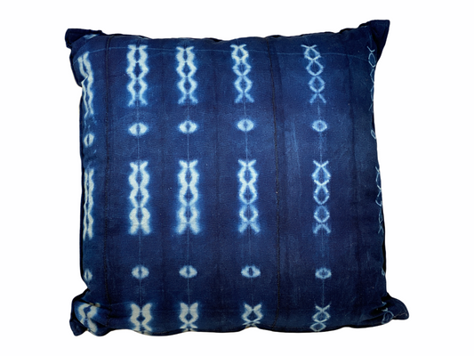 Indigo/Baule Cloth Cushions 60x60cm