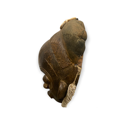 African Raffia Terracotta Mask (cwt1)