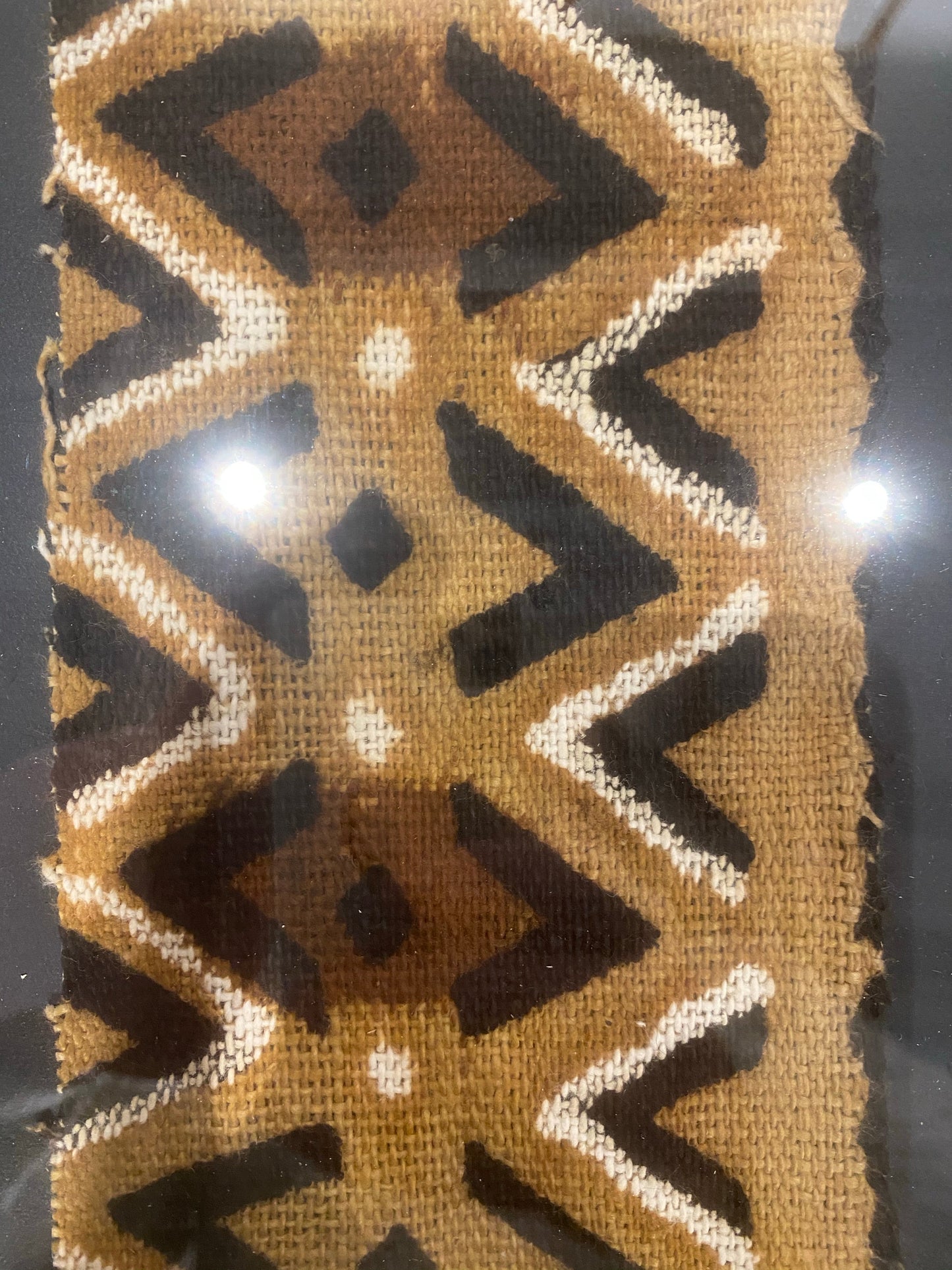 Framed Mud cloth Zig Zag
