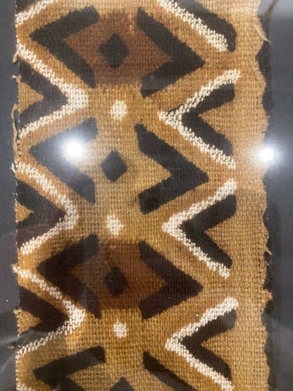 Framed Mud cloth Zig Zag