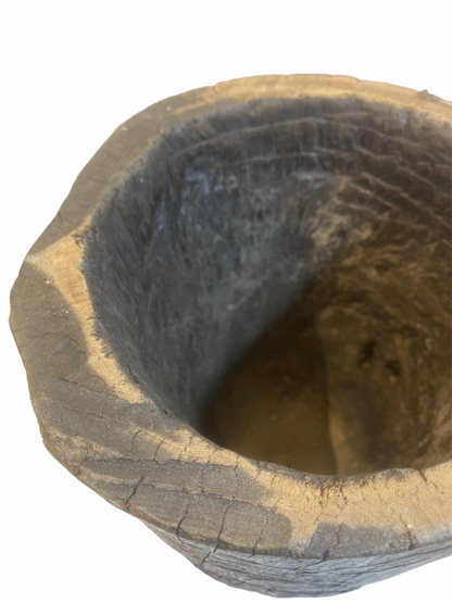 Lozi Grain Stomper Stool/Side Table (1) - Zambia