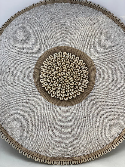 Cameroon Shield -  L - 55cm - White