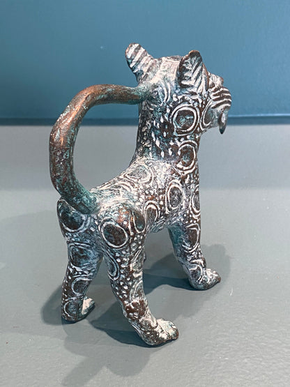 Benin Leopard sculpture - Bronze (56.10)