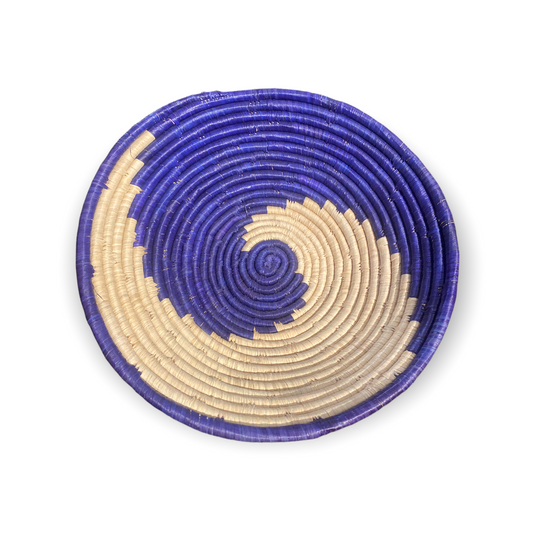 Senegal Wall Basket - Blue 30x10cm