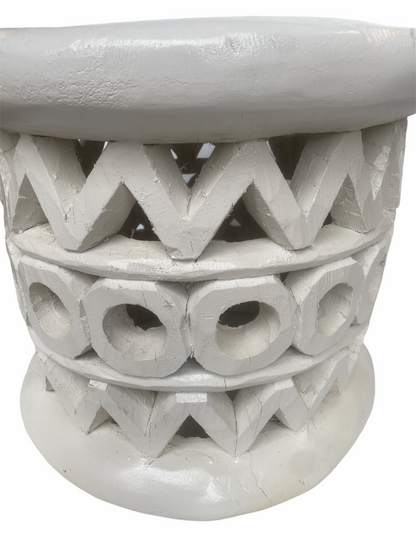 Bamileke Table - 48cm - White