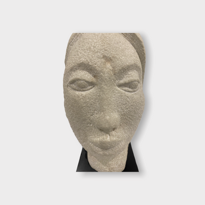 Stone head sculpture by Rizimu Chiwawa Zimbabwe (3108)