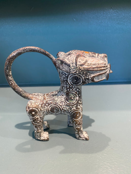 Benin Leopard sculpture - Bronze (56.01)