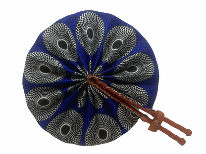 Ghana Fan - Leather fold up