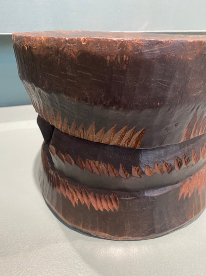 Yoruba hand carved stool - (01)
