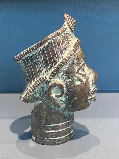 Benin Bronze Head - (55.04)