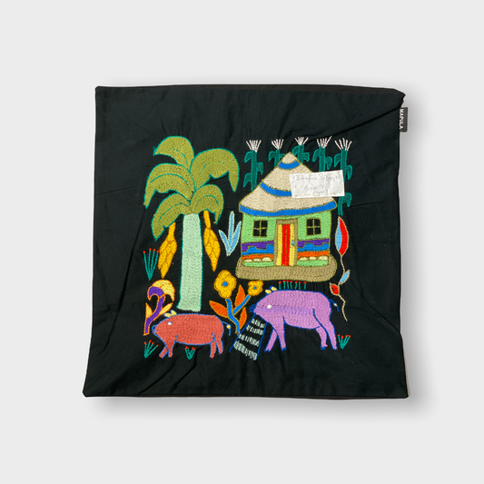 Mapula embroidered cushion 50x50 - South Africa