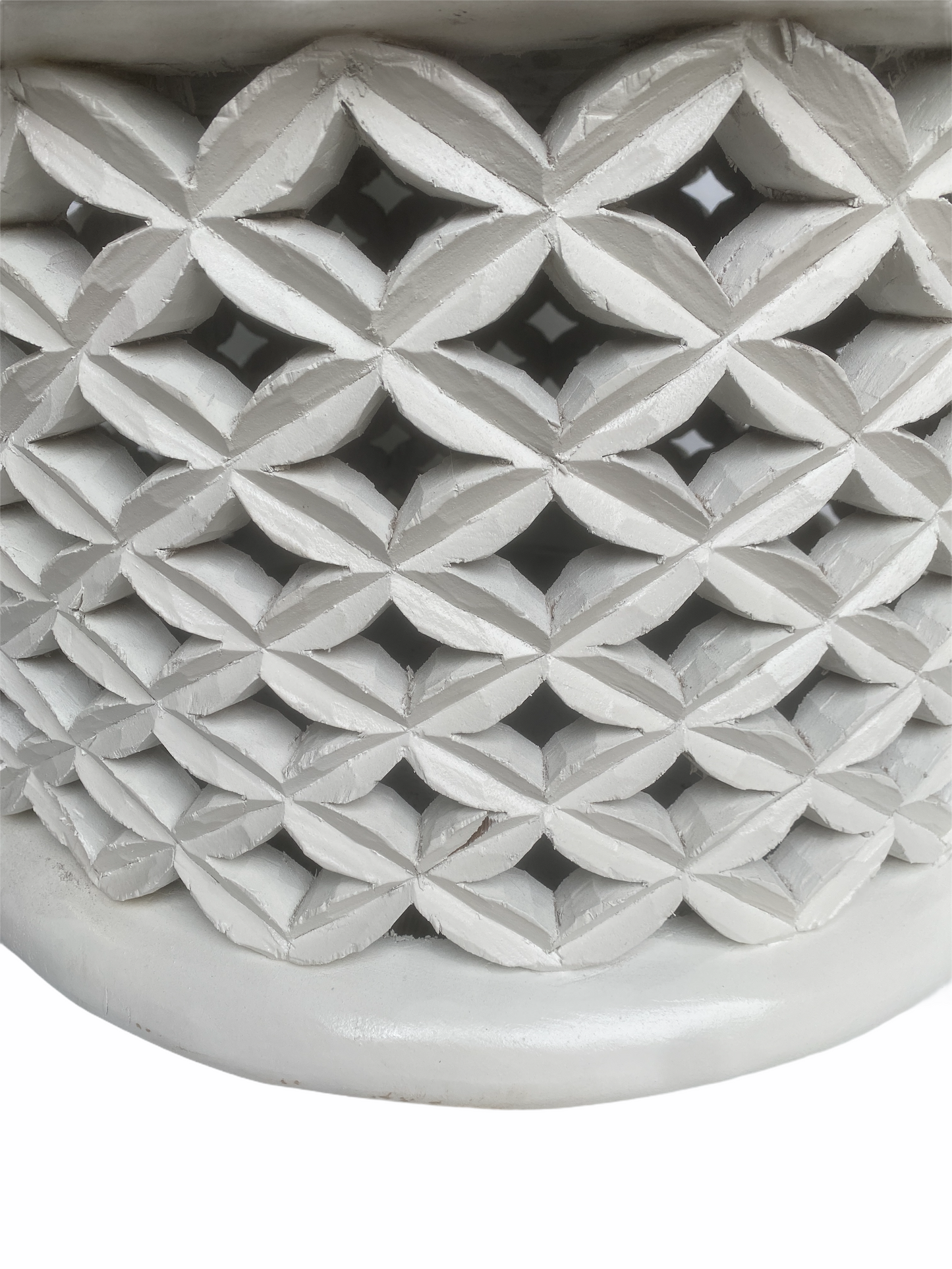 Bamileke Table - 72cm - white