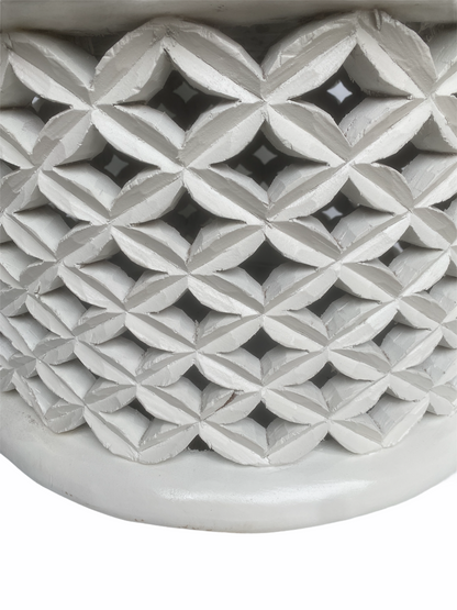 Bamileke Table - 72cm - white