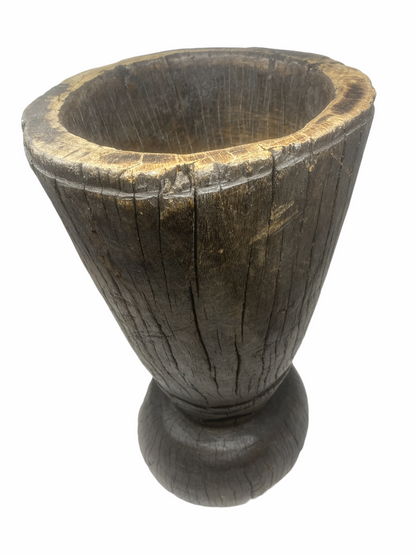 Lozi Grain Stomper Stool/Side Table (1) - Zambia