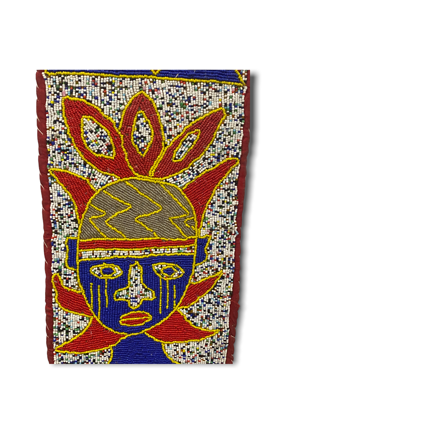 Yoruba Beaded Sash - Nigeria - Flower (05)