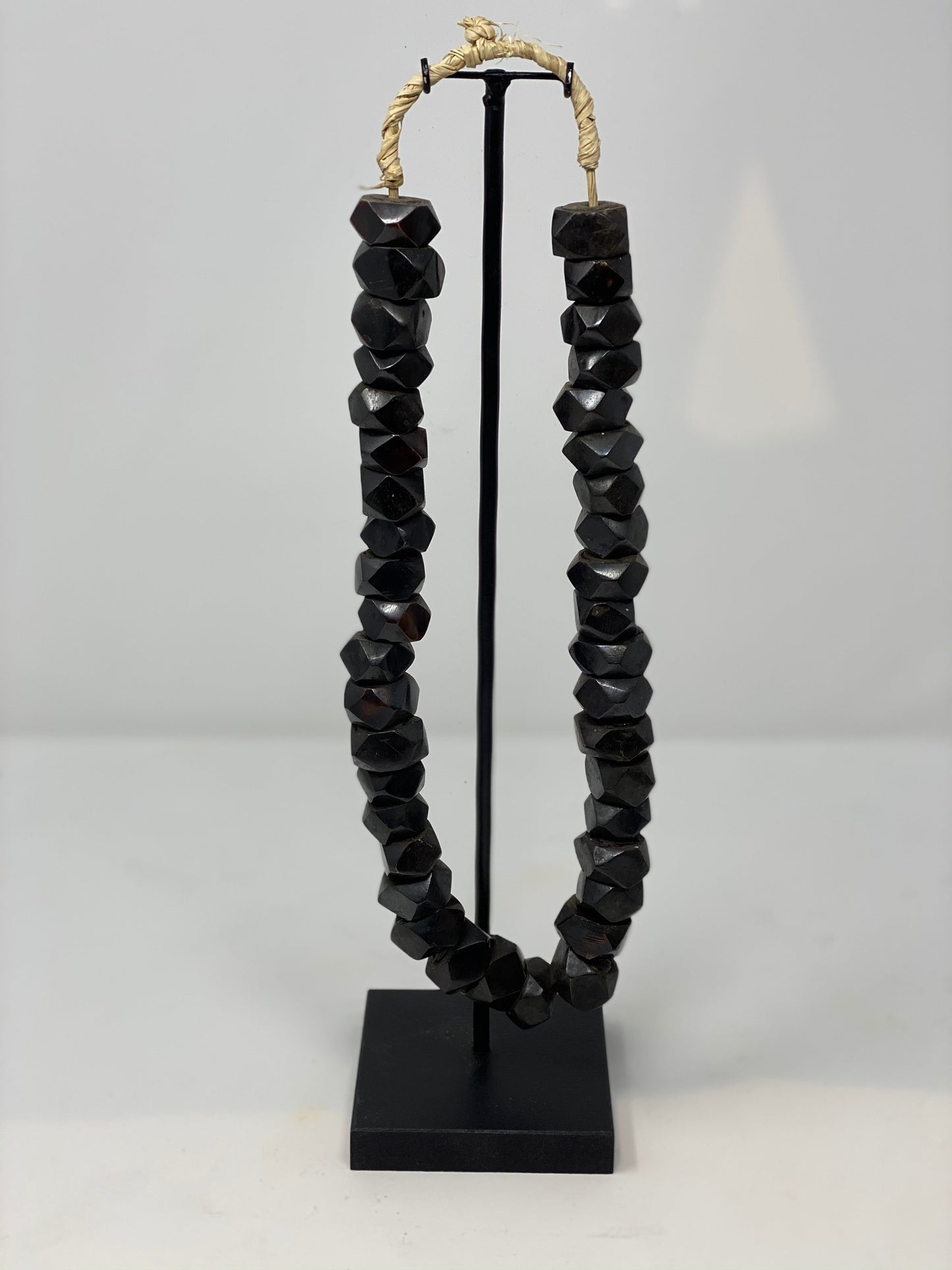 Kenya Beads Necklace  - dark brown