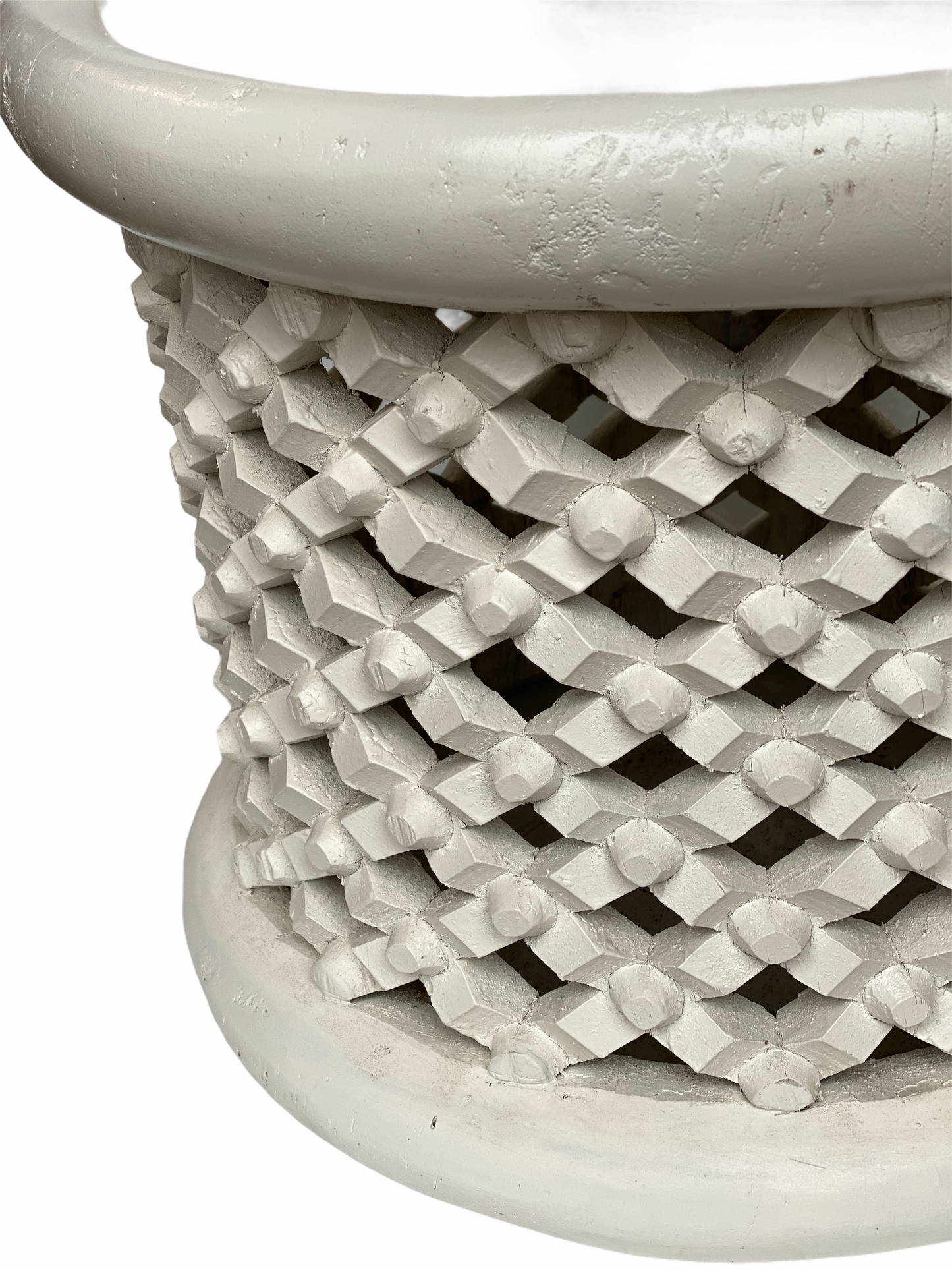 Bamileke Table - 55cm - White