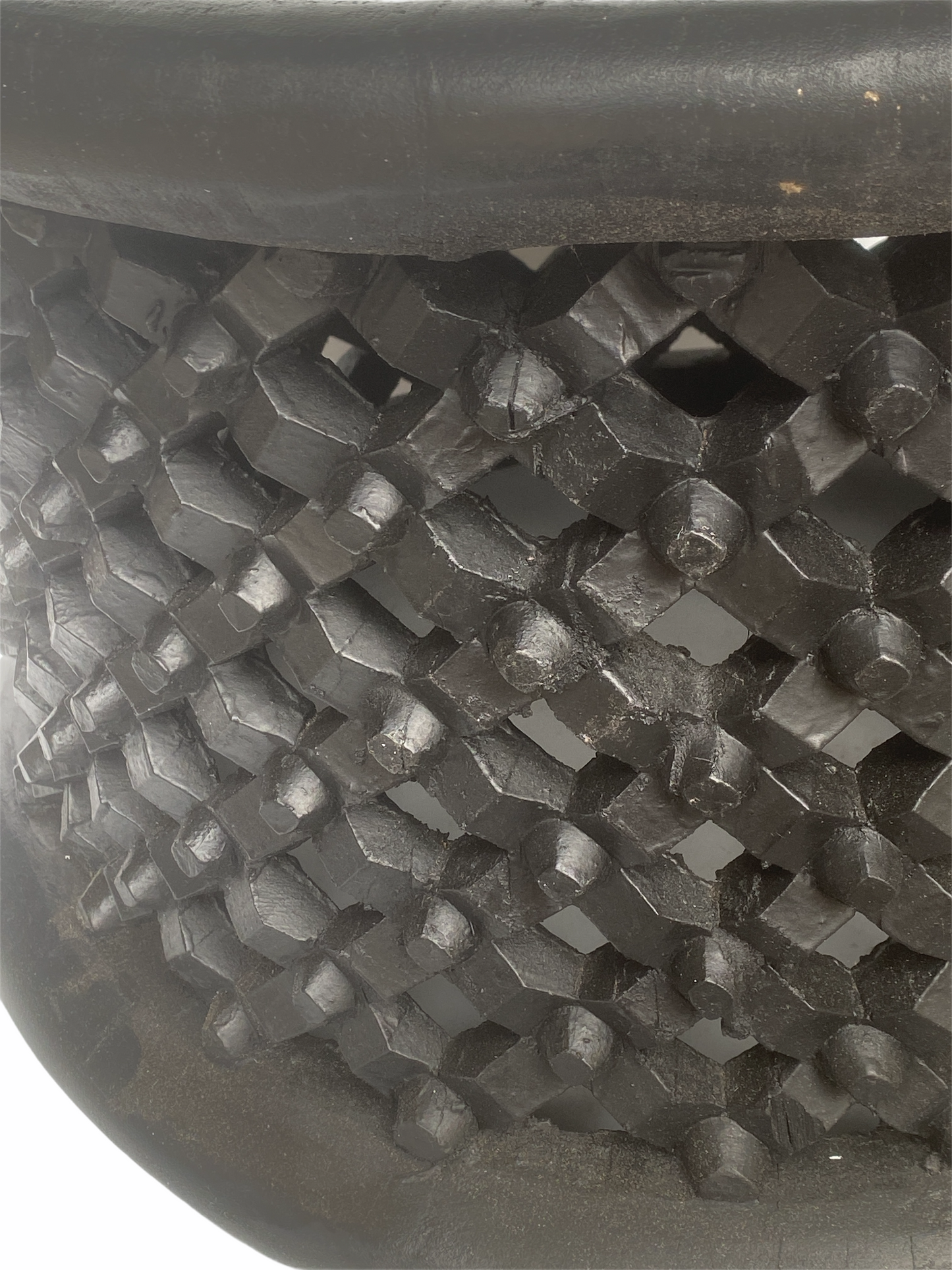 Bamileke Table - L- 65cm - Black handmade