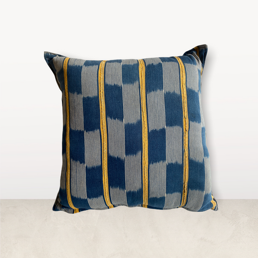 Indigo/Baule Cloth Cushions 50x50cm