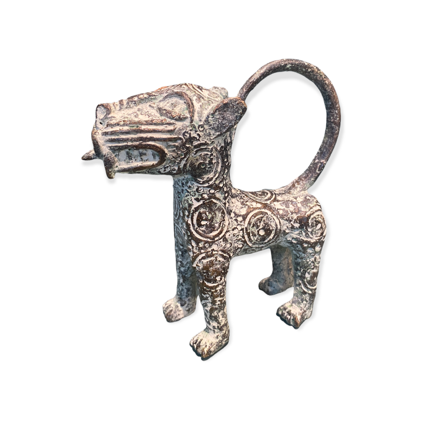 Benin Leopard sculpture - Bronze (56.01)