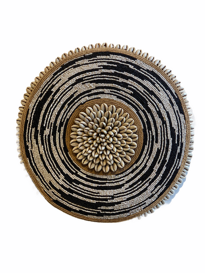 Cameroon Beaded Shield - S - 34cm