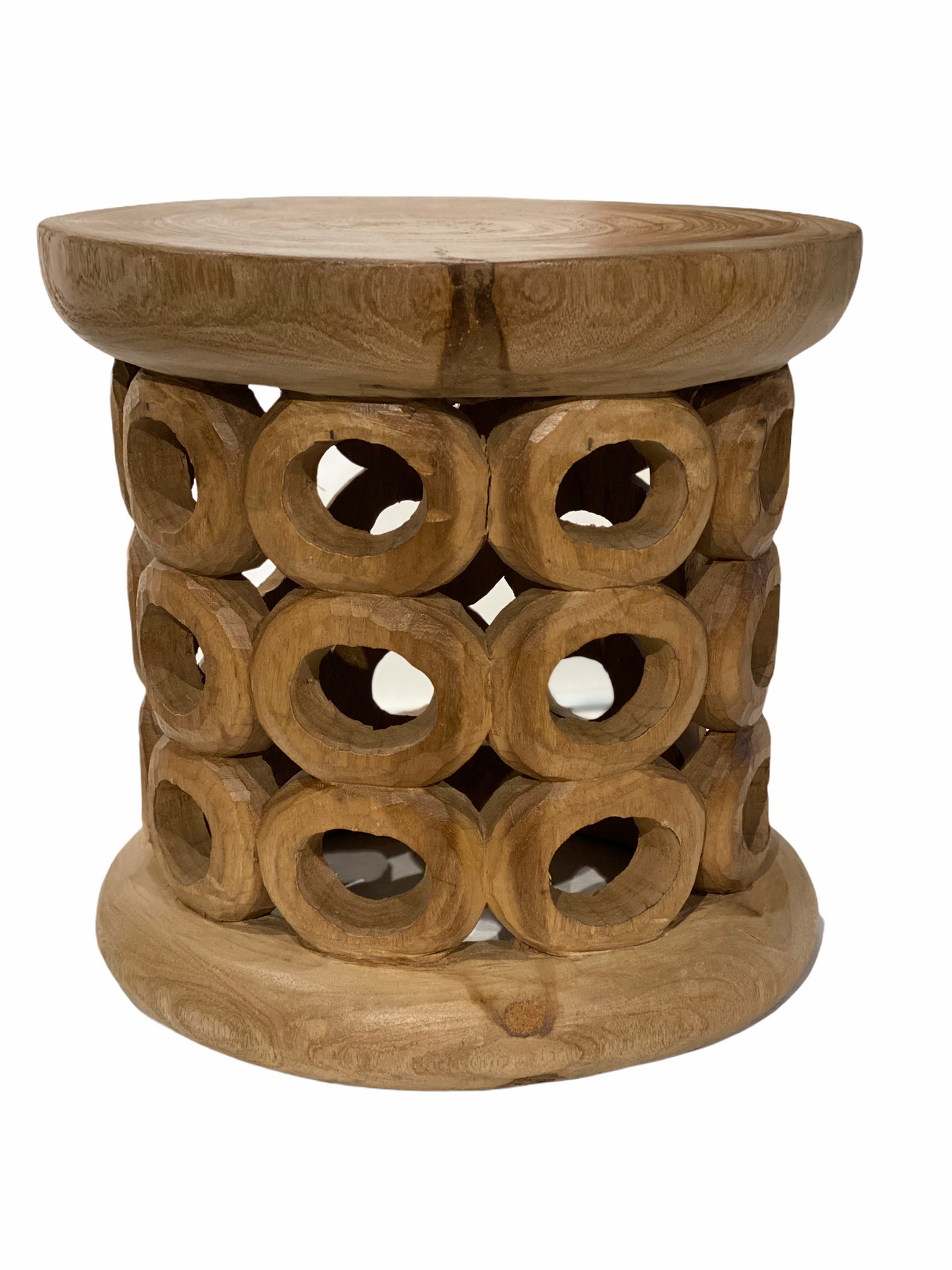 Bamileke Stool \ Table - 40cm - Natural - Doughnut