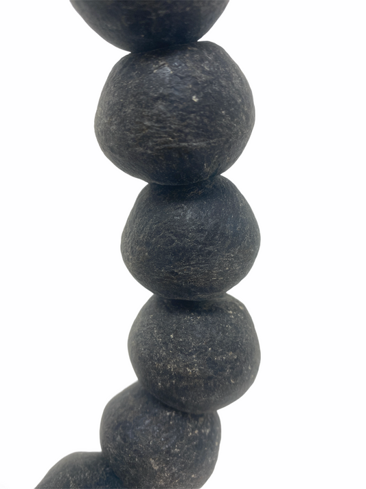 Ghana Glass beads Black - Large