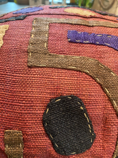 African Kuba Cloth Cushion 60x60  (04)