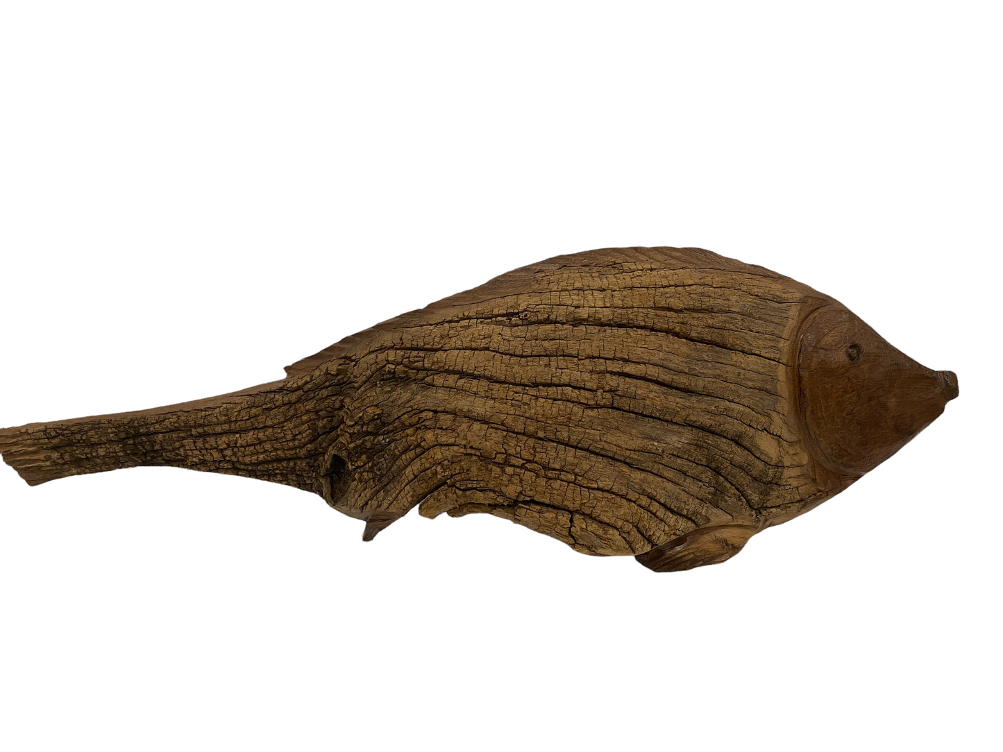 Driftwood Hand Carved Fish - (1304)