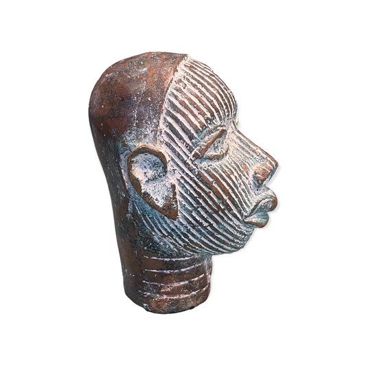 Benin Bronze Head - (55.02)
