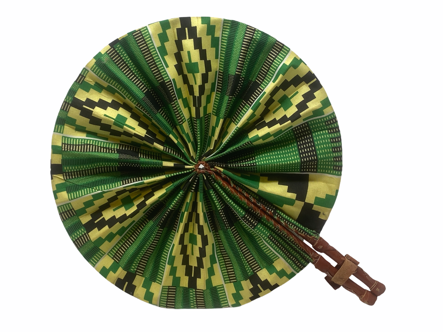 Ghana Fan - Leather fold up