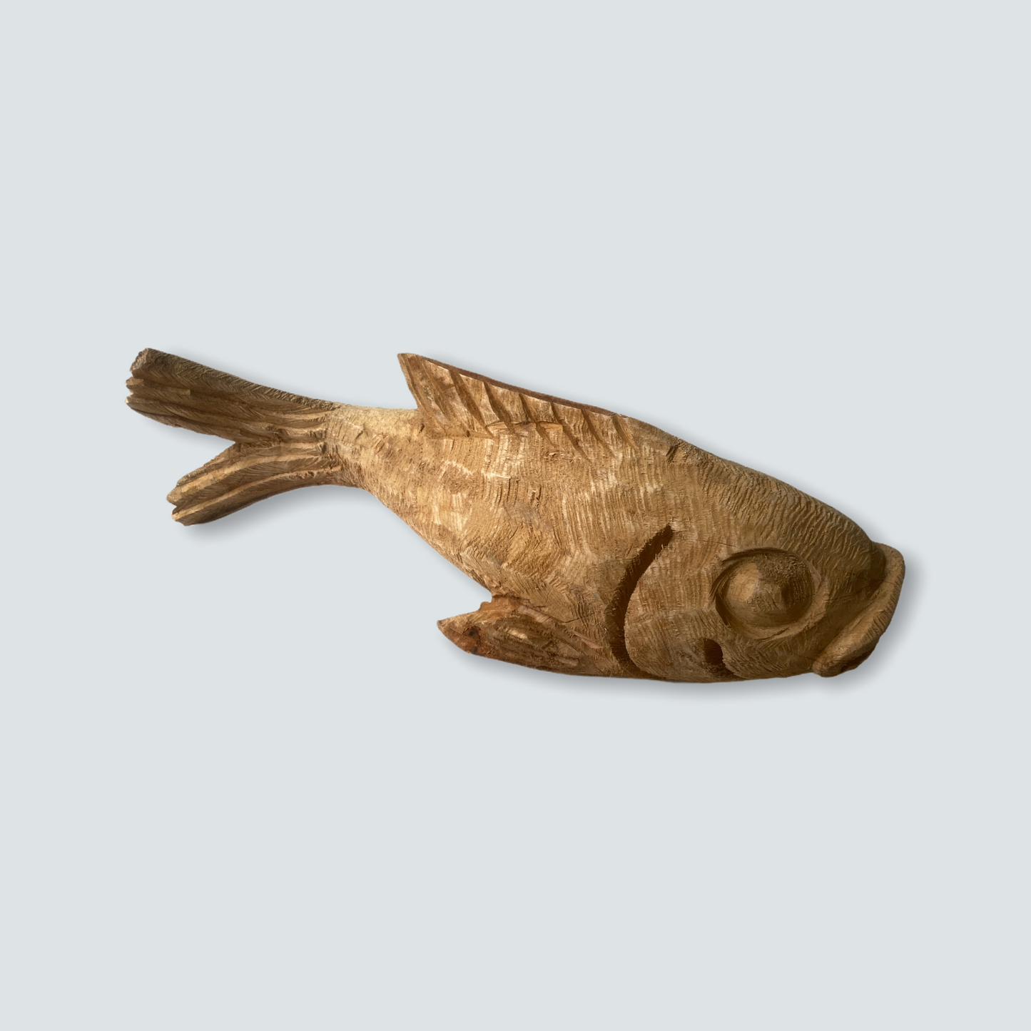Mozambique hand carved Fish sculpture -XS (01)
