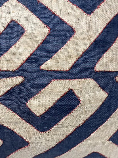 African Kuba cloth cushion 50x50cm (cw1)
