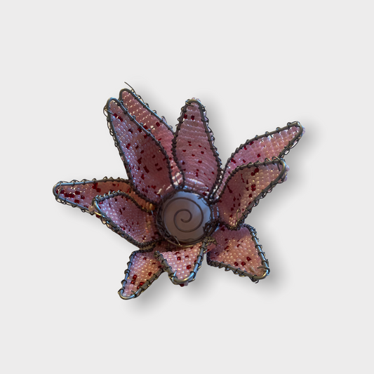 Beaded Protea Flower Candle Holder- South Africa