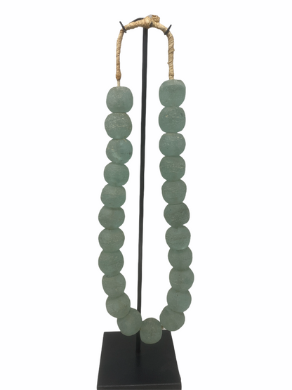 Ghana Glass beads Turquoise- Large