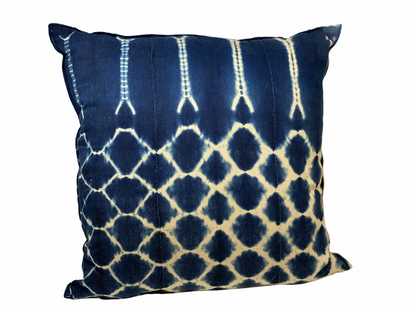 Indigo/Baule Cloth Cushions 60x60cm