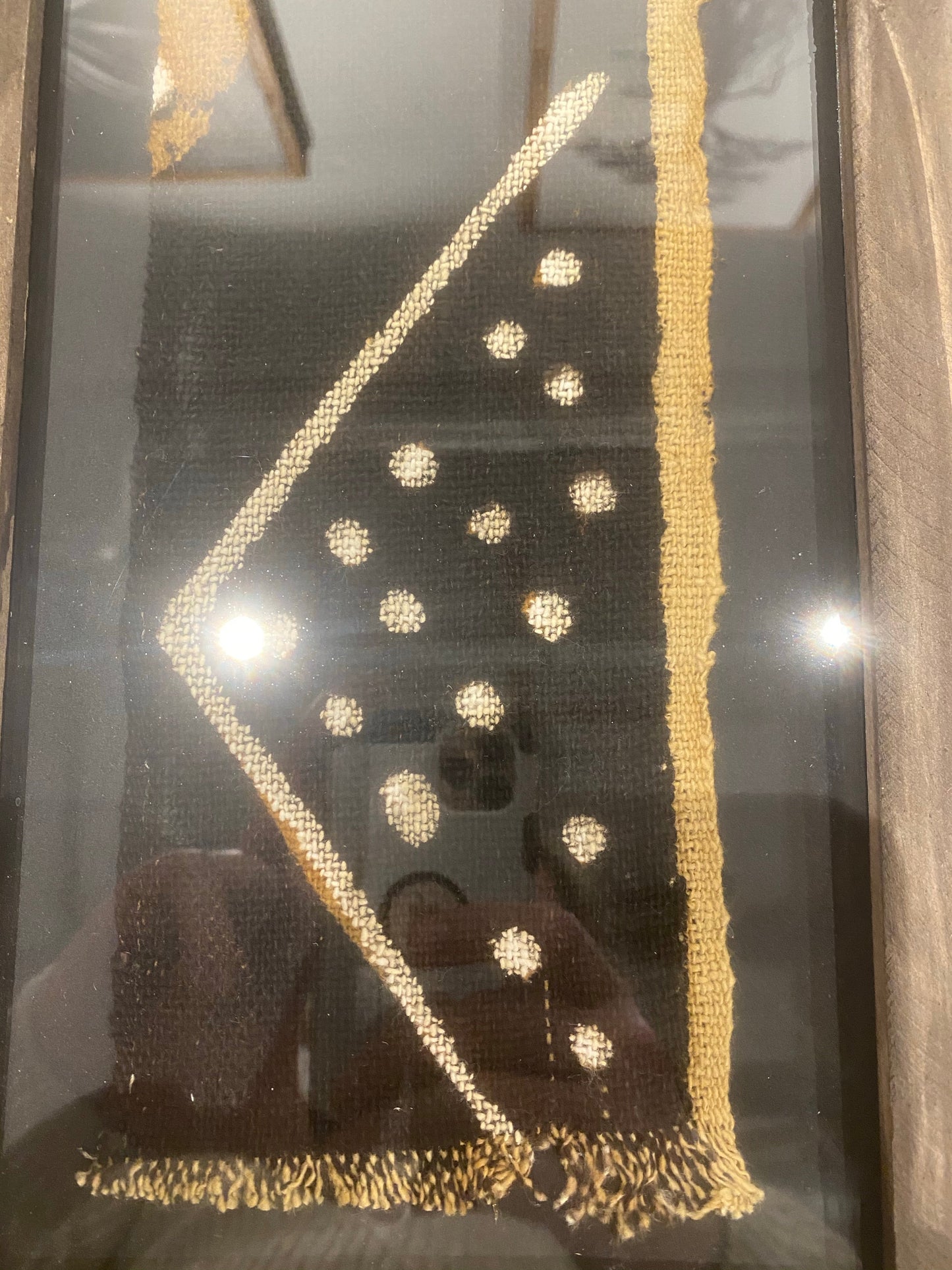 Framed Mud cloth Dark