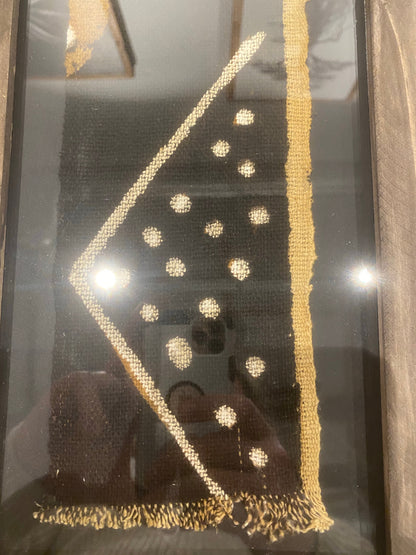 Framed Mud cloth Dark