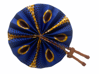 Ghana Fan - Leather fold up