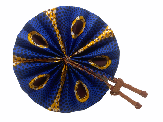 Ghana Fan - Leather fold up