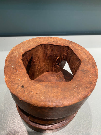 Yoruba hand carved stool - (08)