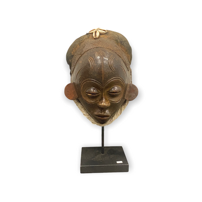 African Raffia Terracotta Mask (cwt1)