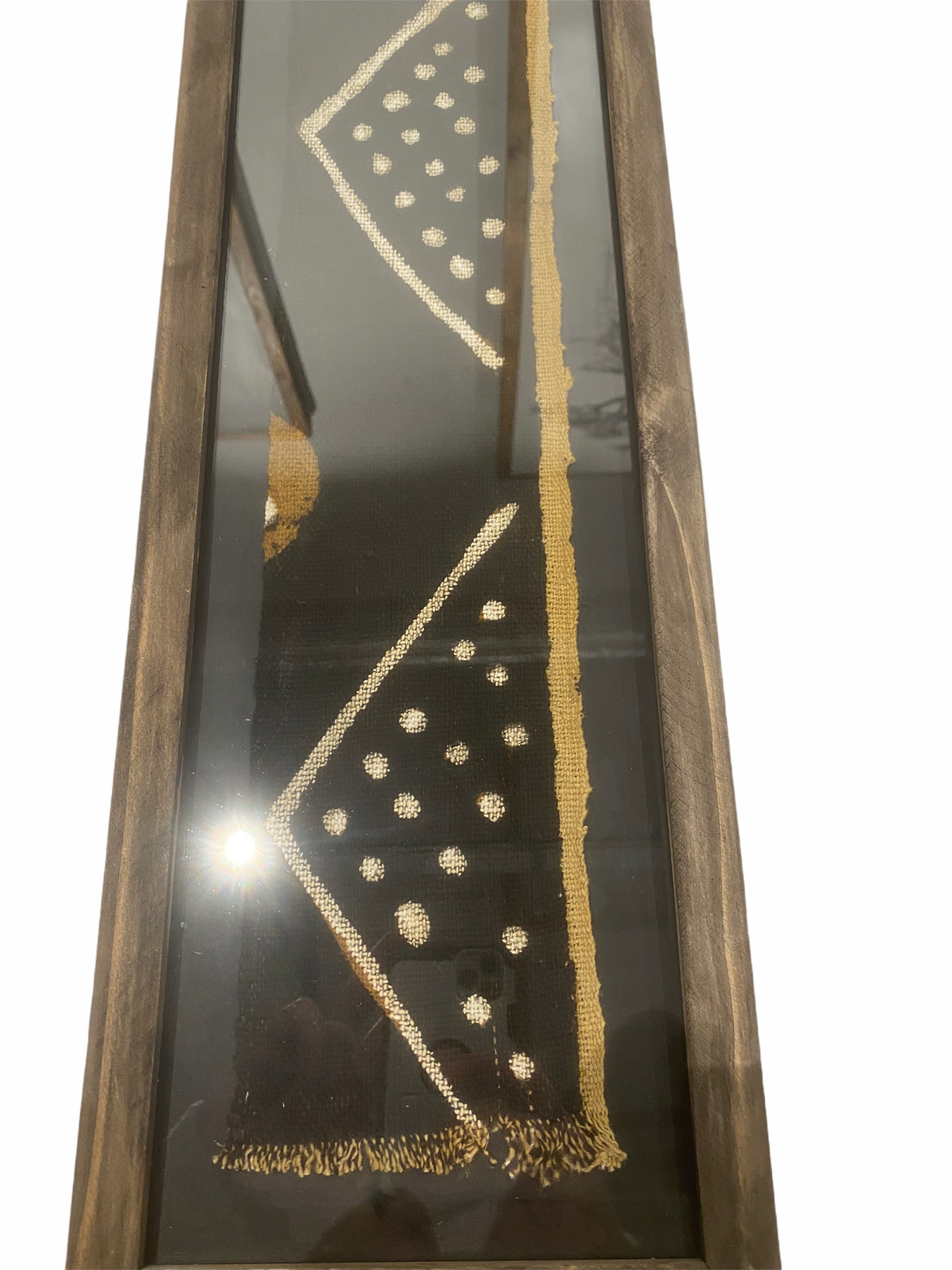 Framed Mud cloth Dark